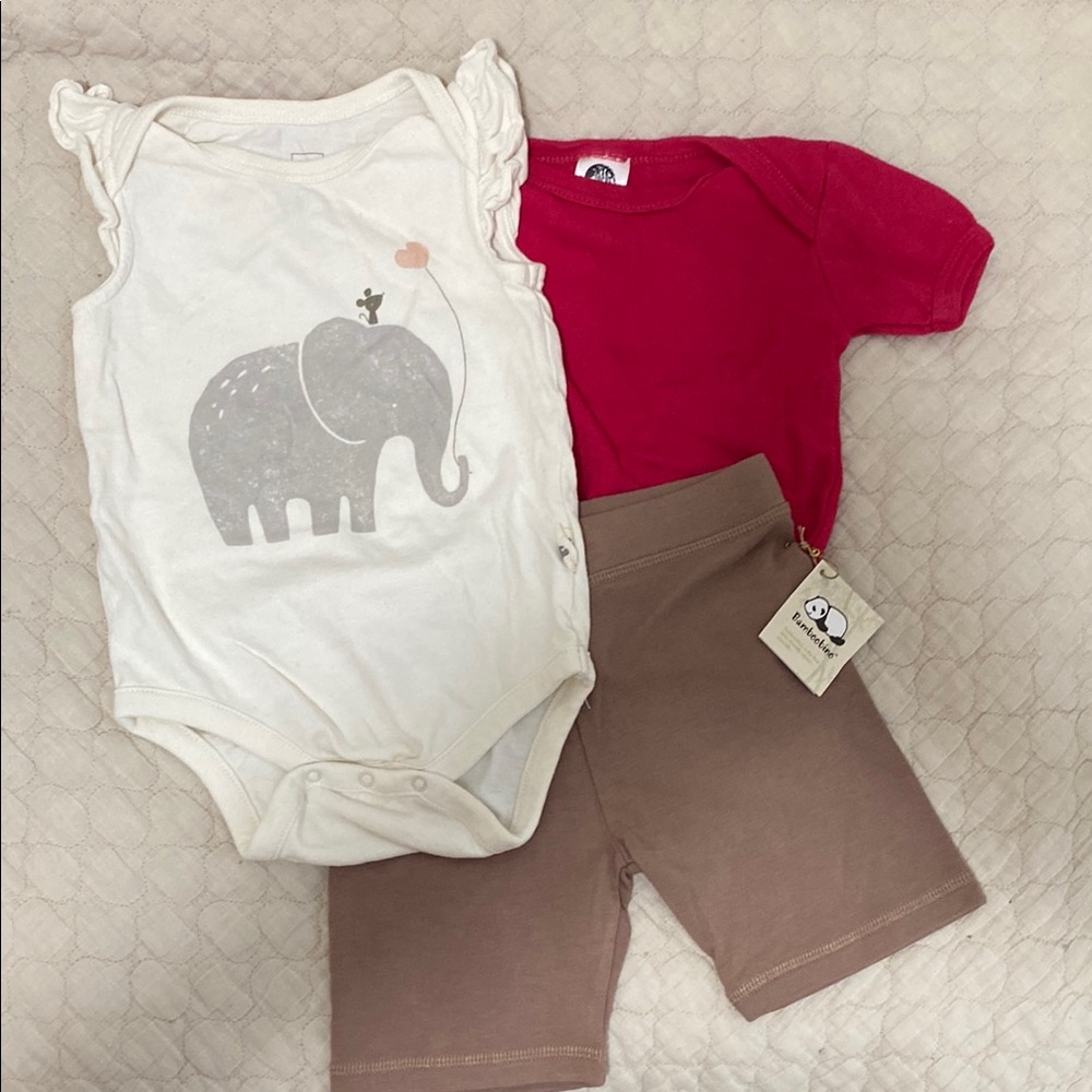Organic Cotton 3 Piece Baby Lot Size 12-18 Months GUC to NWT